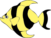 A yellow and black striped fish